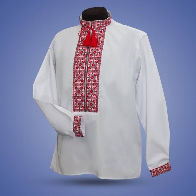 Embroidered shirt "Yarilo" red